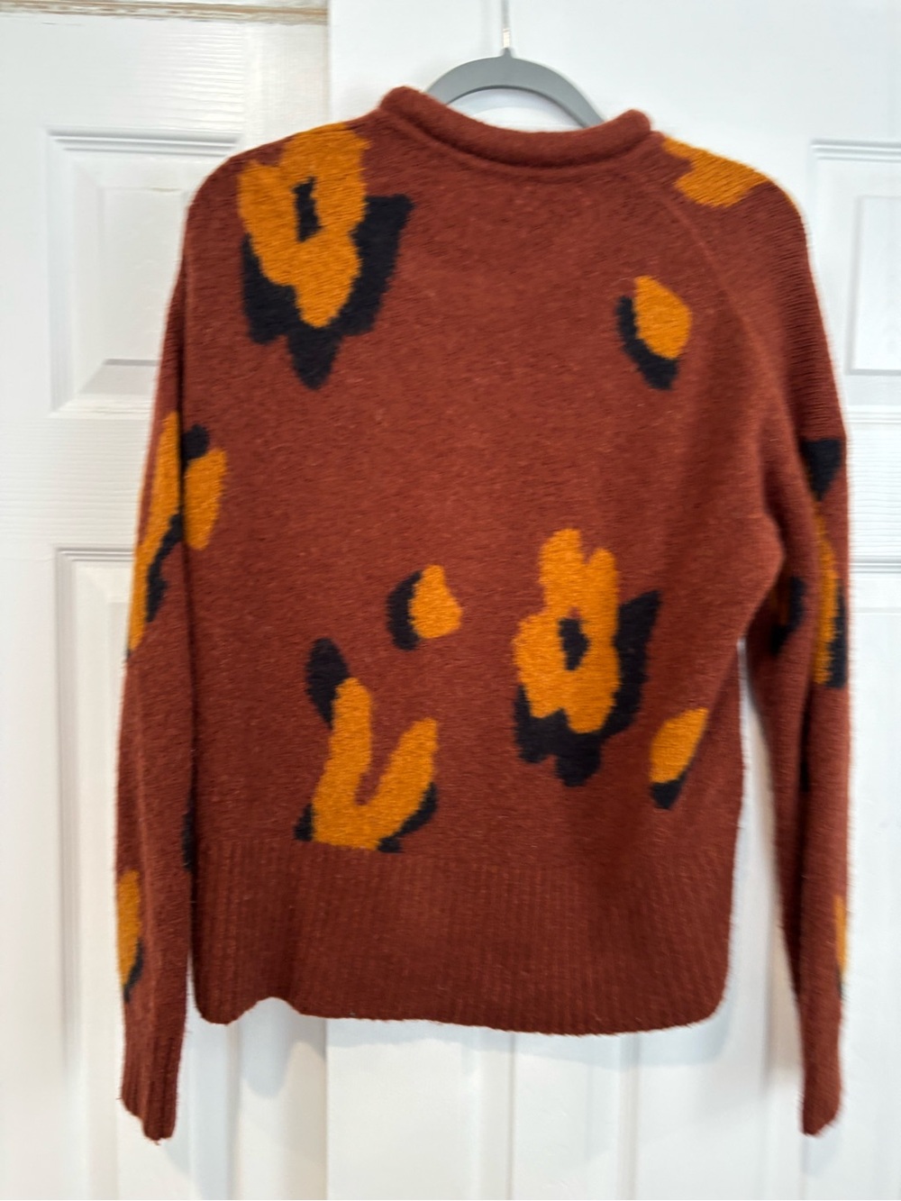 Madewell Leopard Intarsia Fulton Pullover Sweater - Picture 3 of 4